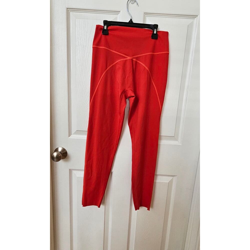 OFFLINE By Aerie Goals Leggings Womens Large Red High Rise 7/8 Athletic